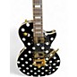 Used Firefly elite Black With White Polka Dots Solid Body Electric Guitar