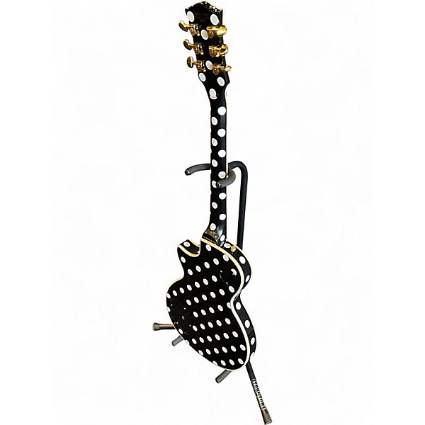Used Firefly elite Black With White Polka Dots Solid Body Electric Guitar