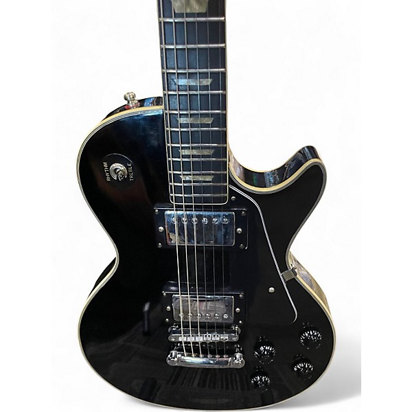 Used Hondo Deluxe 740 series Black Solid Body Electric Guitar