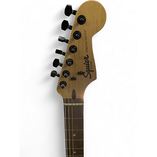 Used Squier Standard Stratocaster Black Solid Body Electric Guitar