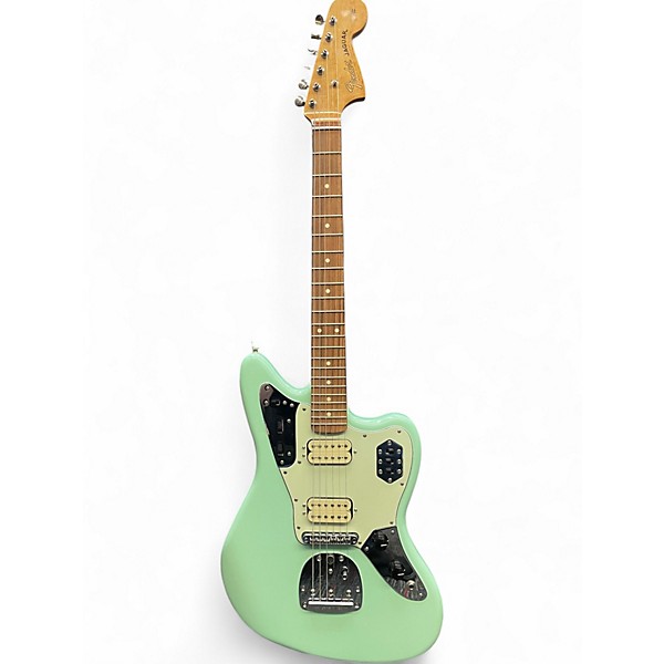 Used Fender Jaguar HH Seafoam Green Solid Body Electric Guitar