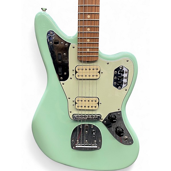 Used Fender Jaguar HH Seafoam Green Solid Body Electric Guitar
