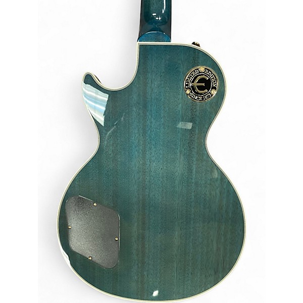 Used Epiphone Les Paul Custom Ocean Blue Solid Body Electric Guitar