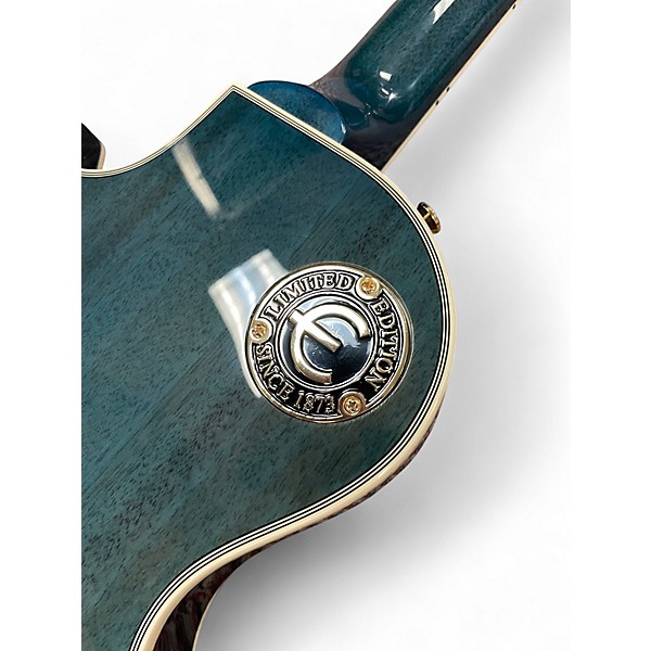 Used Epiphone Les Paul Custom Ocean Blue Solid Body Electric Guitar