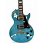 Used Epiphone Les Paul Custom Ocean Blue Solid Body Electric Guitar