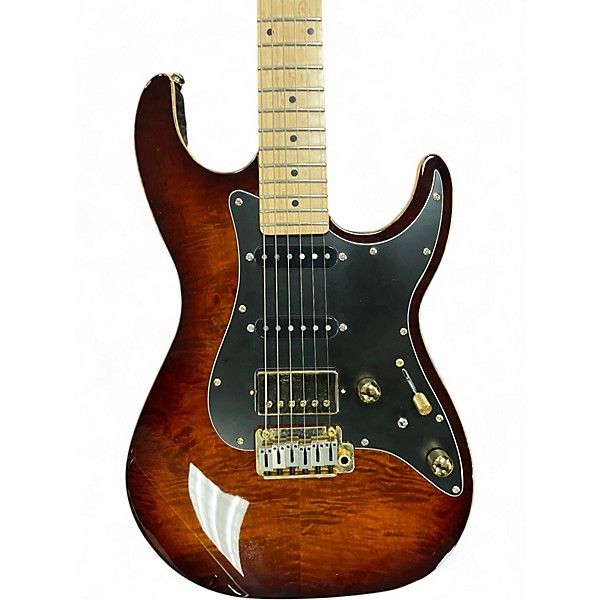 Used Michael Kelly Custom Collection HSS Antique Amber Solid Body Electric Guitar