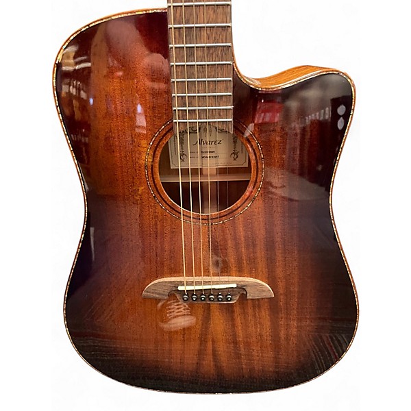 Used Alvarez Masterworks MDA66CE Dreadnought shadowburst Acoustic Electric Guitar