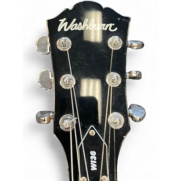 Used Washburn WI36 Black Solid Body Electric Guitar