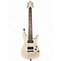 Used Schecter Guitar Research Demon 7 String White Solid Body Electric Guitar