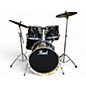 Used Pearl 5 Piece Forum Black Drum Kit thumbnail