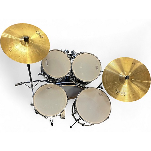Used Pearl 5 Piece Forum Black Drum Kit