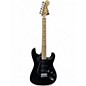 Vintage 1980s Squier Stratocaster Black Solid Body Electric Guitar thumbnail