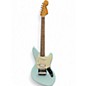 Used Fender Jagstang Blue Solid Body Electric Guitar thumbnail
