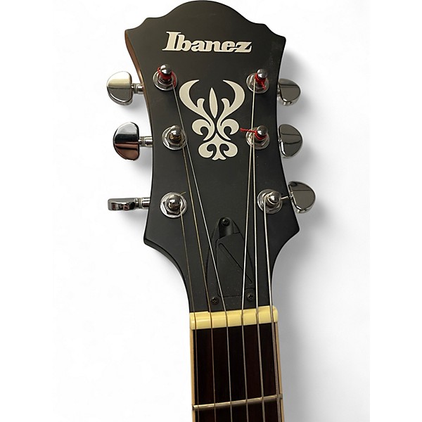 Used Ibanez AF55T Left Handed Flat Tobacco Hollow Body Electric Guitar