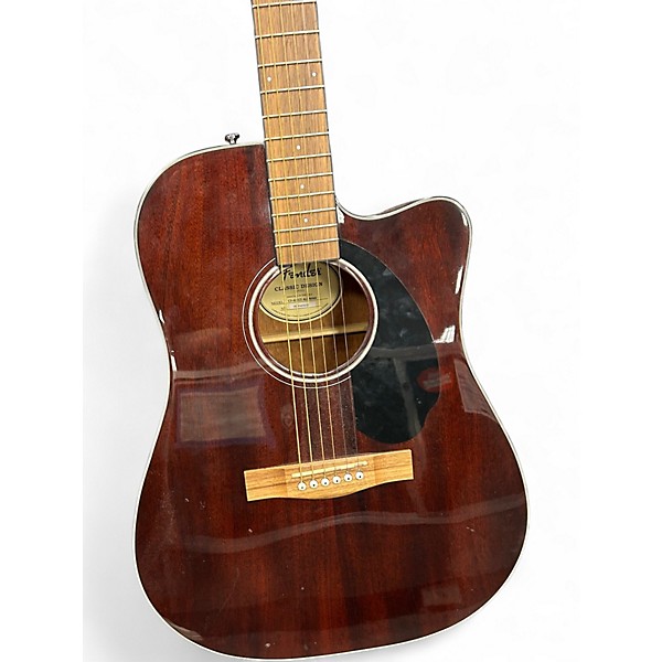 Used Fender CD60CE Mahogany Mahogany Acoustic Electric Guitar