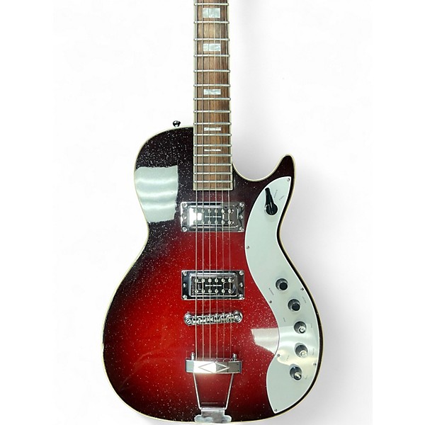 Used Silvertone JUPITER 1423 REISSUE REDBURST Solid Body Electric Guitar