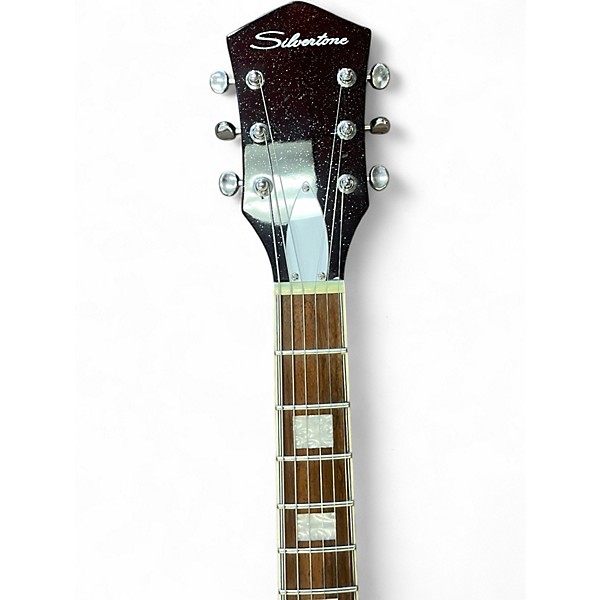 Used Silvertone JUPITER 1423 REISSUE REDBURST Solid Body Electric Guitar