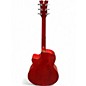 Used Dean EQA TCS Red to Black Fade Acoustic Guitar