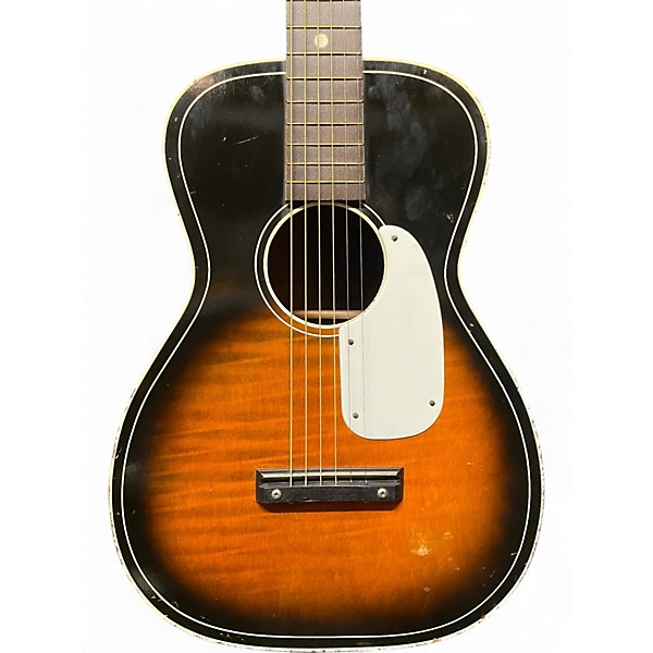 Used Silvertone 604 Parlor Sunburst Acoustic Guitar