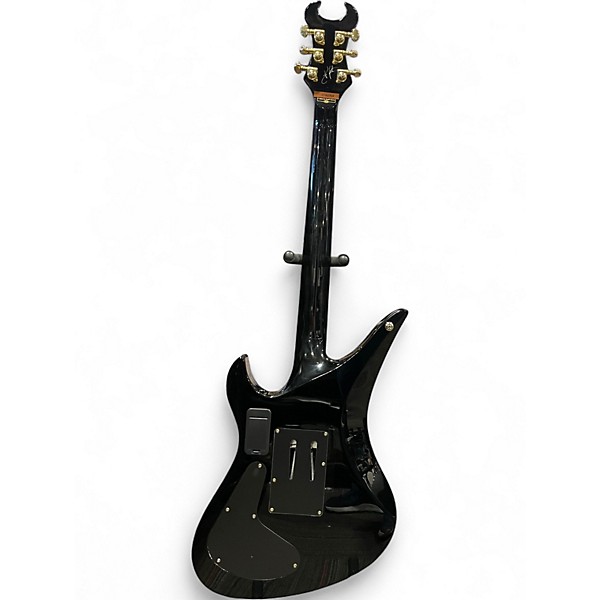 Used Schecter Guitar Research Synyster Gates Signature Custom S Black and Gold Solid Body Electric Guitar