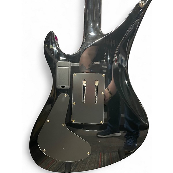 Used Schecter Guitar Research Synyster Gates Signature Custom S Black and Gold Solid Body Electric Guitar