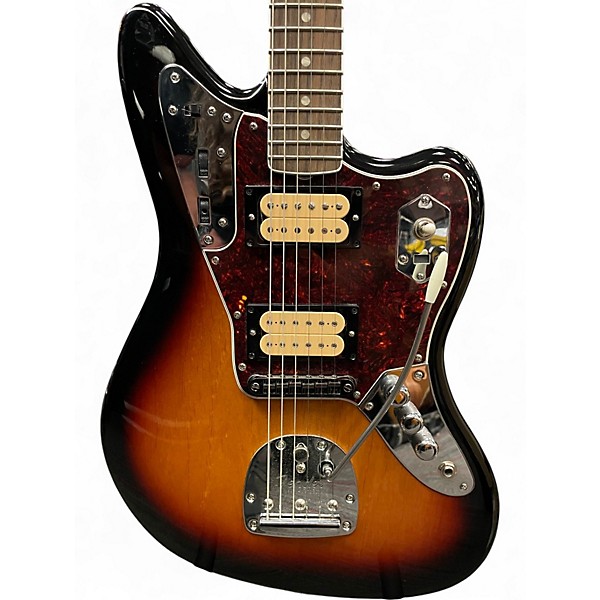 Used Fender Kurt Cobain Signature Jaguar 3 Color Sunburst Solid Body Electric Guitar