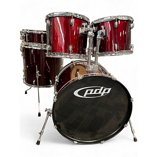 Used PDP by DW 5 Piece EZ Wine Red Drum Kit