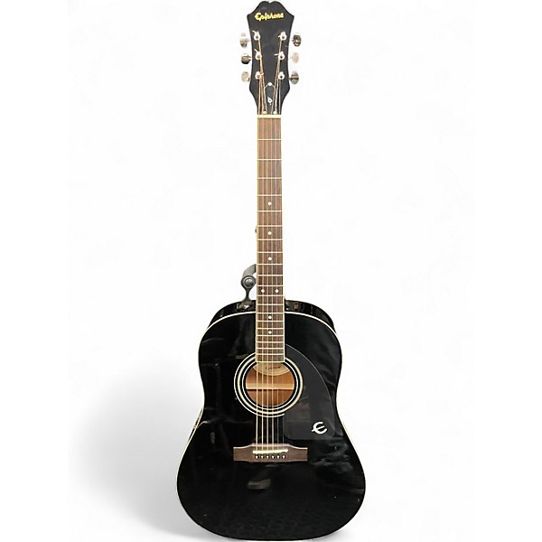 Used Epiphone AJ-100/EB Ebony Acoustic Guitar