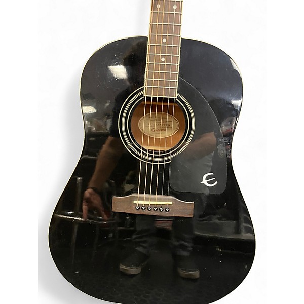 Used Epiphone AJ-100/EB Ebony Acoustic Guitar