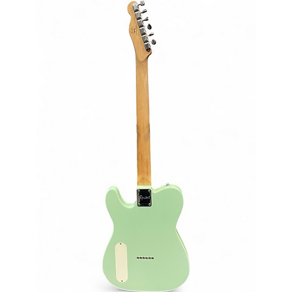 Used Squier Paranormal Baritone Cabronita Telecaster Surf Green Solid Body Electric Guitar