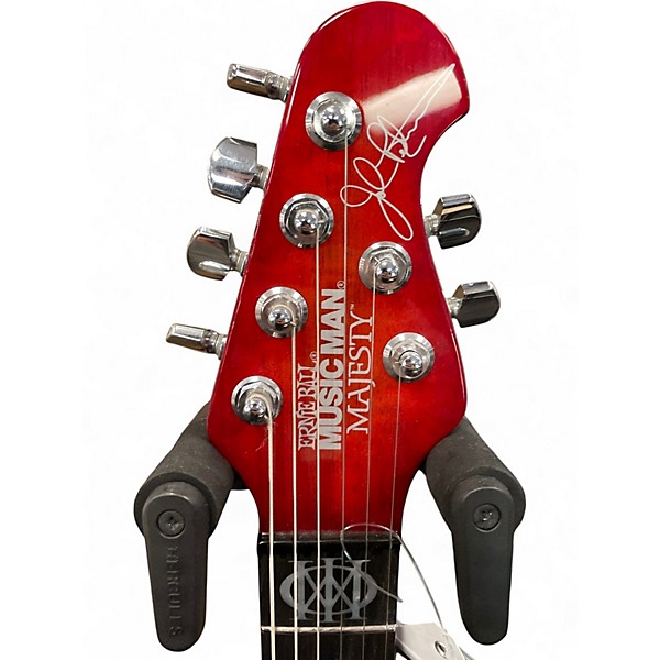 Used Ernie Ball Music Man Majesty Red Solid Body Electric Guitar