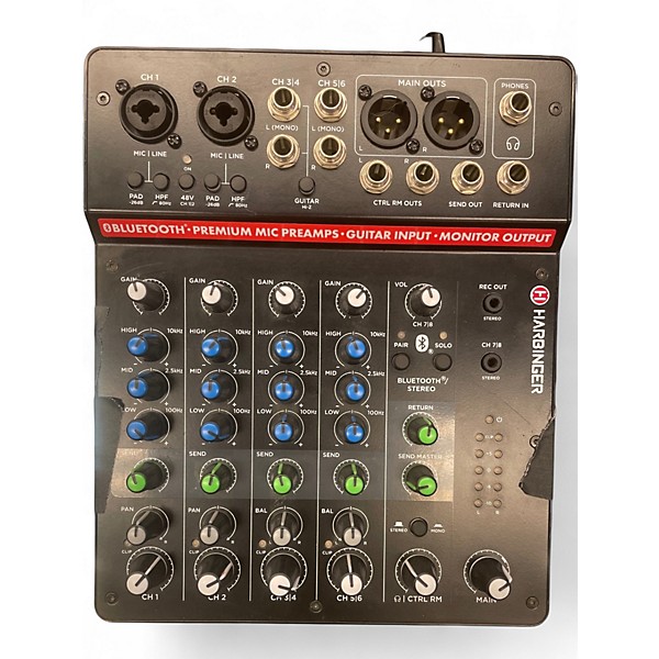 Used Harbinger LV8 Unpowered Mixer