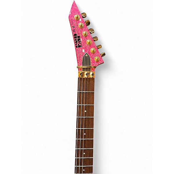 Used ESP Original Series MII Deluxe Sparkle Pink Solid Body Electric Guitar