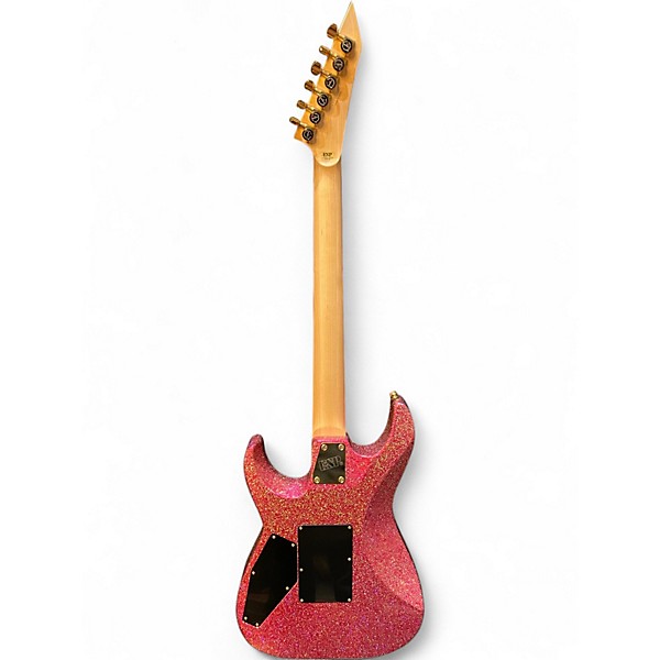 Used ESP Original Series MII Deluxe Sparkle Pink Solid Body Electric Guitar