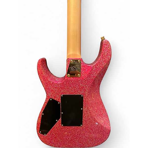 Used ESP Original Series MII Deluxe Sparkle Pink Solid Body Electric Guitar