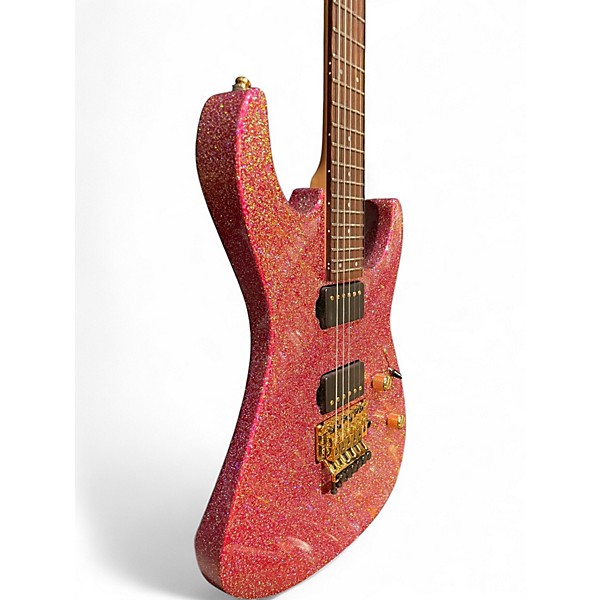 Used ESP Original Series MII Deluxe Sparkle Pink Solid Body Electric Guitar