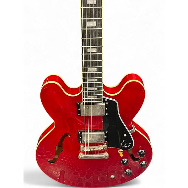 Used Epiphone ES335 Pro Cherry Hollow Body Electric Guitar