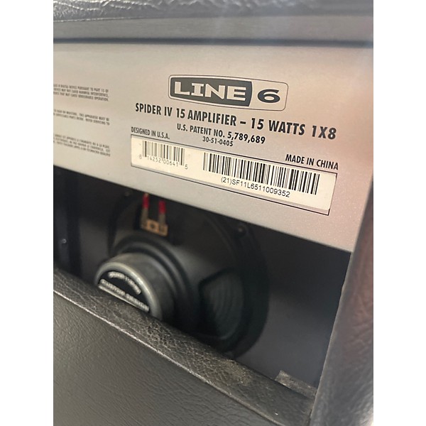 Used Line 6 Spider IV 15W 1X8 Guitar Combo Amp