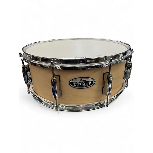 Used Pearl 14X6.5 Modern Utility Maple Snare Natural Drum