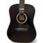 Used Martin DX JOHNNY CASH Black Acoustic Electric Guitar