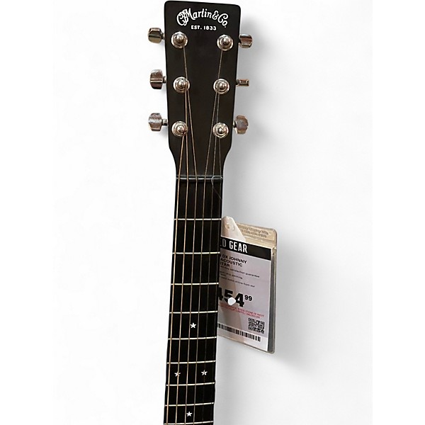 Used Martin DX JOHNNY CASH Black Acoustic Electric Guitar