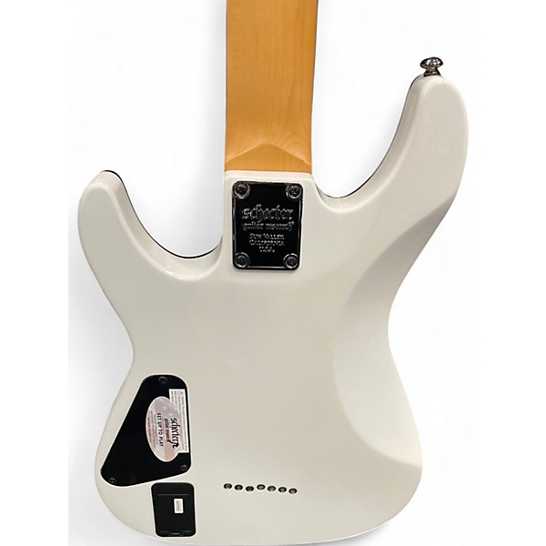 Used Schecter Guitar Research Demon 7 String Alpine White Solid Body Electric Guitar