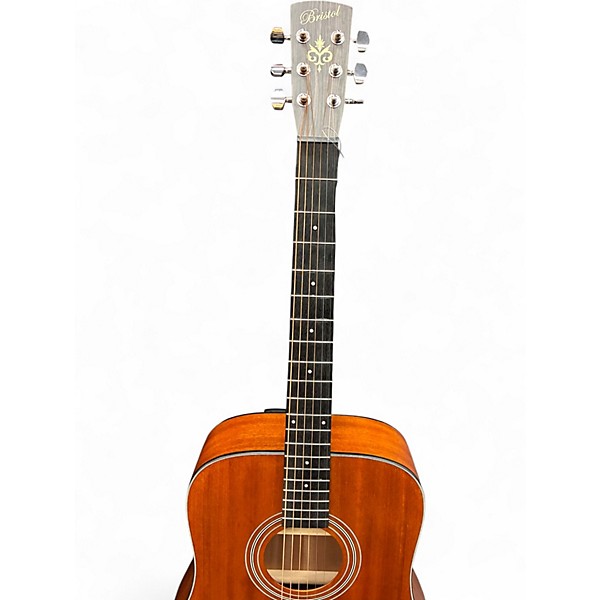 Used Bristol BD-15 Brown Acoustic Guitar
