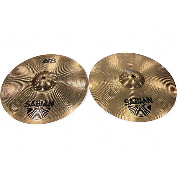 Used SABIAN 14in B8 Hi Hat Pair Cymbal