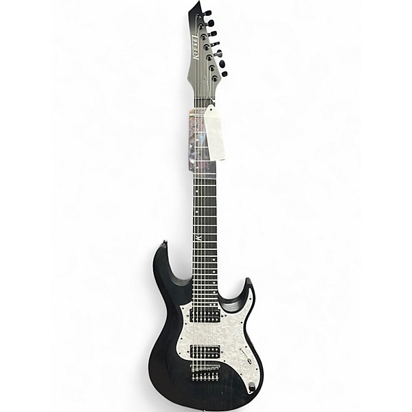 Used Kiesel Aries 8 Bolt-On Black Solid Body Electric Guitar