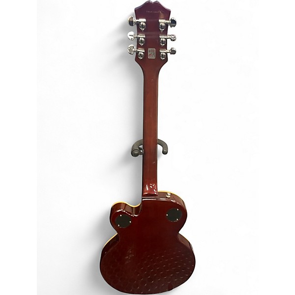 Used Epiphone Wildkat Antique Natural Flame Maple Hollow Body Electric Guitar