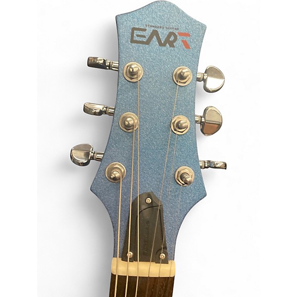 Used Eart EGLP-610 Sapphire Blue Solid Body Electric Guitar