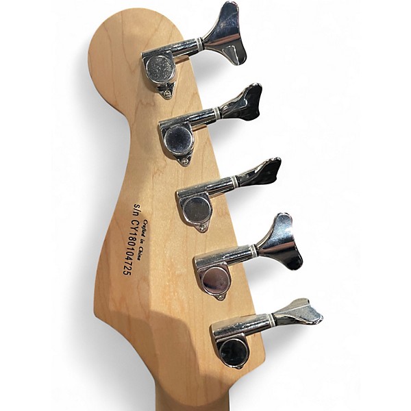 Used Squier Affinity Jazz Bass V 5 String 2 Color Sunburst Electric Bass Guitar