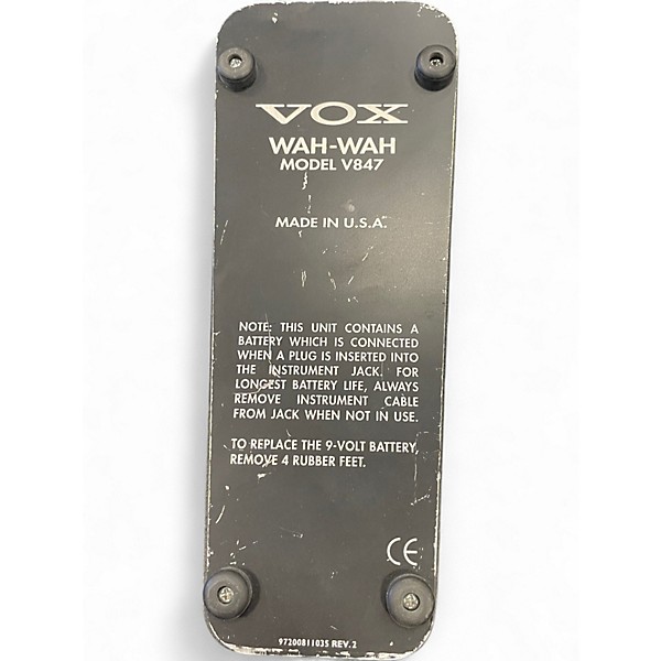 Used VOX V847 Reissue Wah Effect Pedal