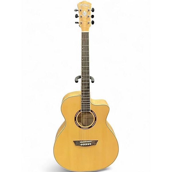 Used Washburn AG40CEK Natural Acoustic Electric Guitar